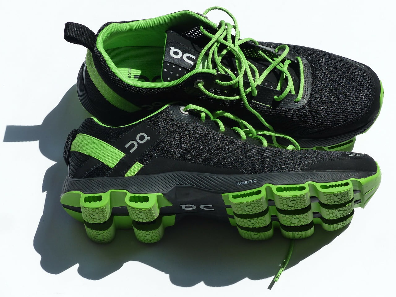 green running shoes